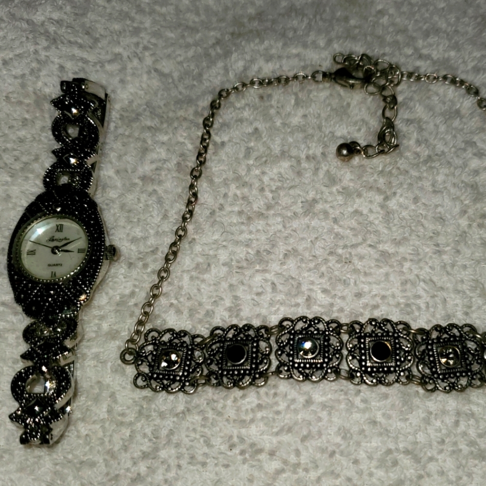 Choker & Matching Watch Set